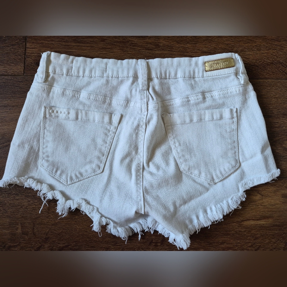 BLANKNYC Little Queenie White Jean Cut Off Shorts Size 26